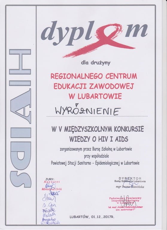 Finał V Międzyszkolnego Konkursu Wiedzy o HIV i AIDS