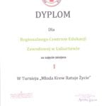 „Młoda Krew Ratuje Życie” – RCEZ zajęło I miejsce