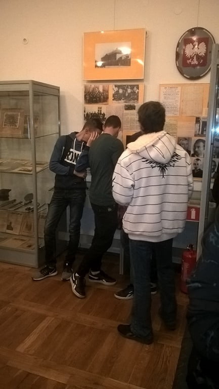Uczniowie klasy I TEMb w Muzeum Ziemi Lubartowskiej