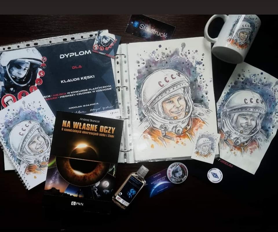 Sukces Klaudii Kęski w ogólnopolskim konkursie "Jurij Gagarin - pierwszy człowiek w kosmosie"