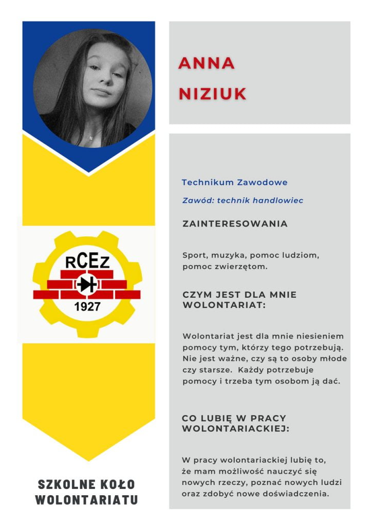 Projekt "Nasi Wolontariusze" Anna Niziuk