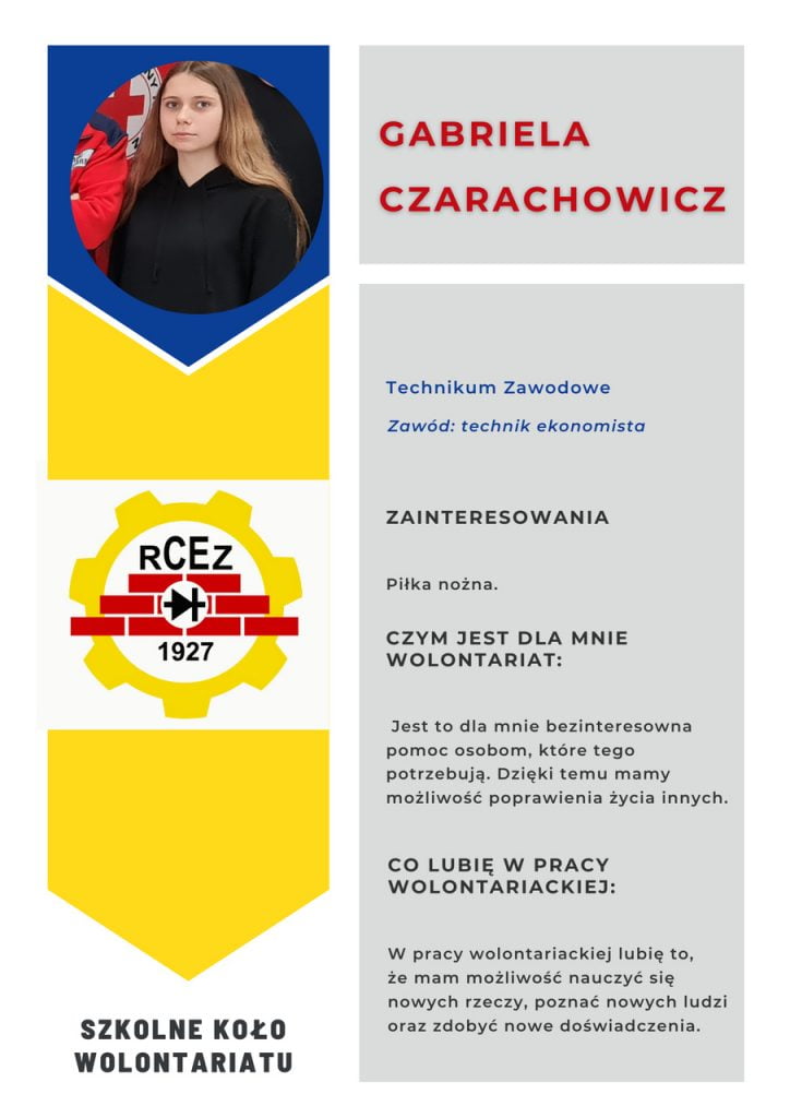 Projekt "Nasi Wolontariusze" Gabriela Czarachowicz