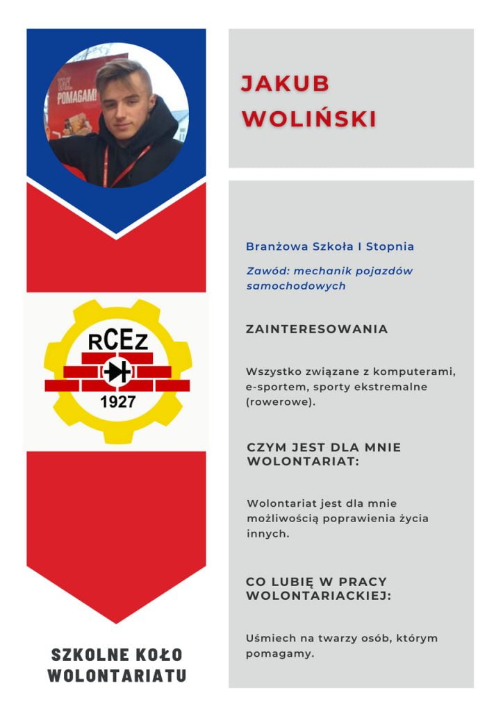 Projekt "Nasi Wolontariusze" Jakub Woliński (2)