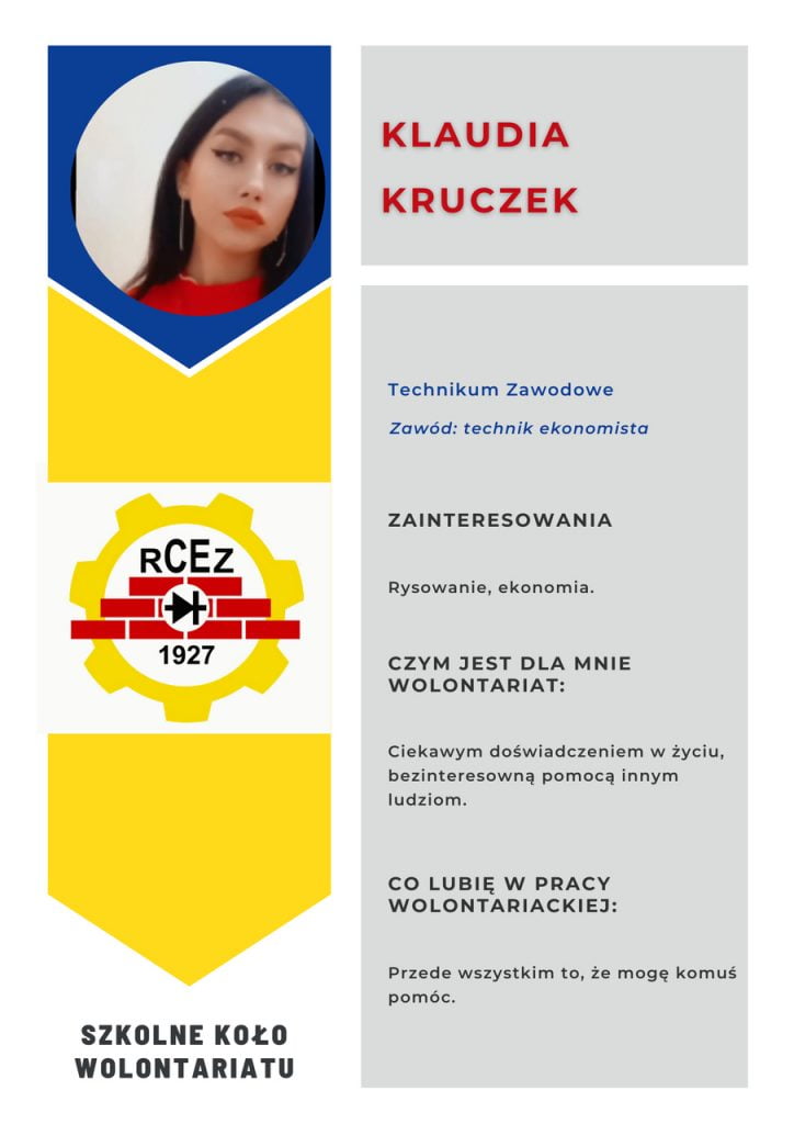 Projekt "Nasi Wolontariusze" Klaudia Kruczek