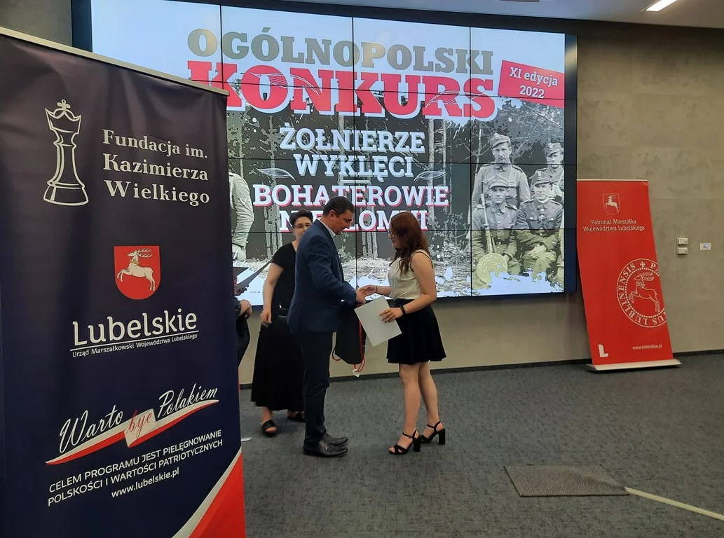 I miejsce Klaudii Kęski w XI edycji Ogólnopolskiego Konkursu „Żołnierze Wyklęci – Bohaterowie Niezłomni”