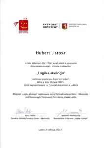 Konferencja zamykająca projekty młodzieży w ramach programu „Logika ekologii”