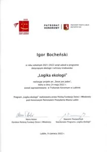 Konferencja zamykająca projekty młodzieży w ramach programu „Logika ekologii”