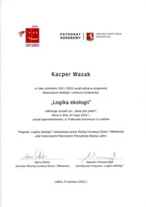 Konferencja zamykająca projekty młodzieży w ramach programu „Logika ekologii”