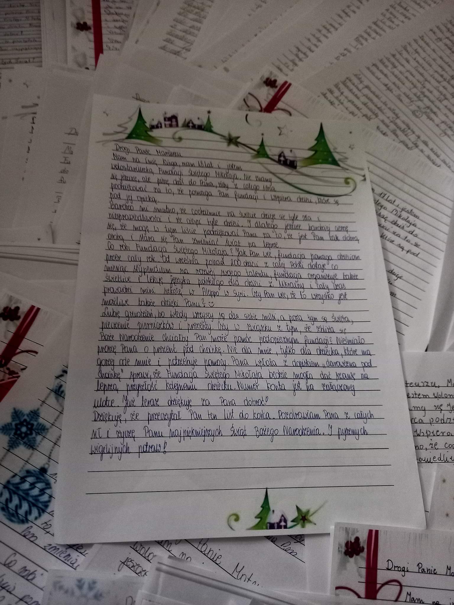 208 listów dla darczyńców Fundacji Świętego Mikołaja 4