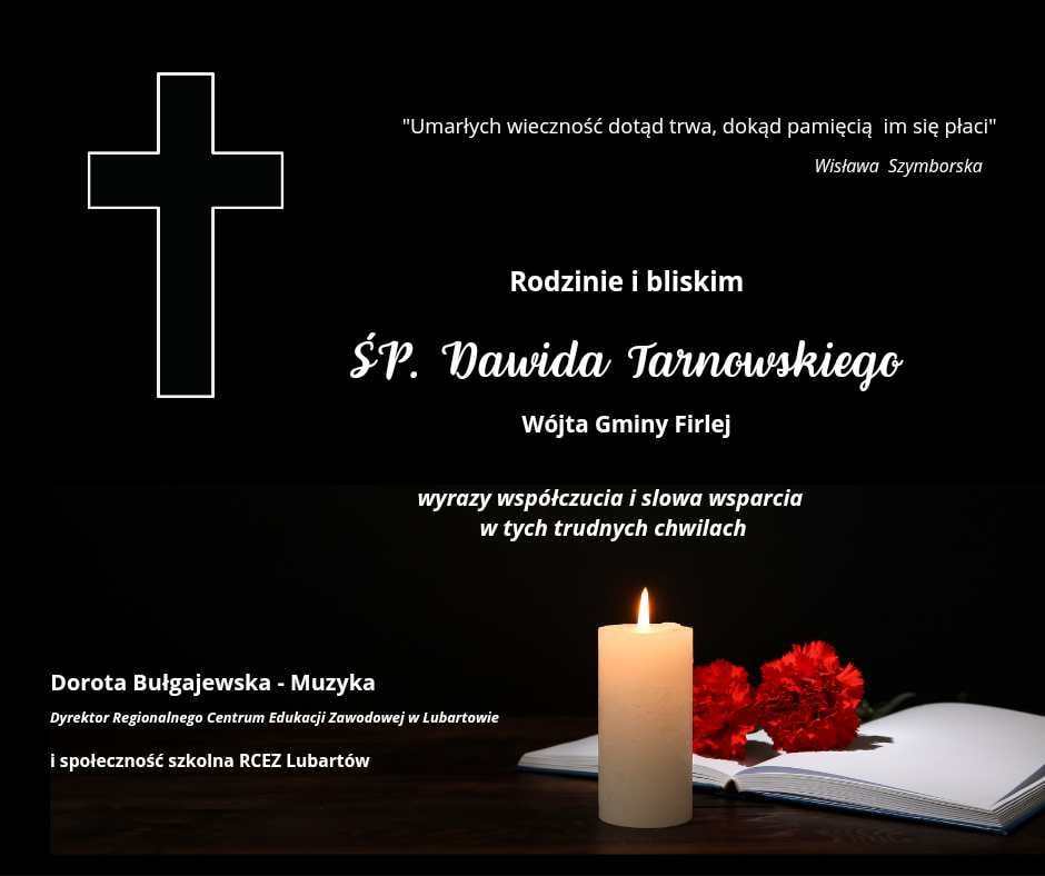 kondolencje ŚP. Dawid Tarnowski