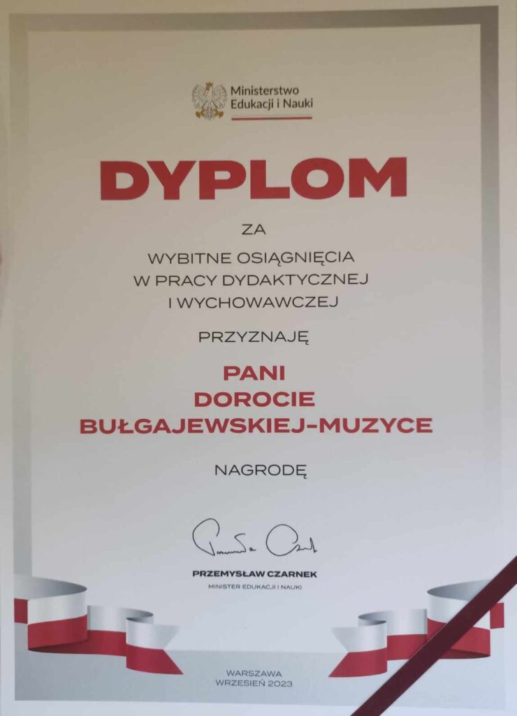 Nagroda Ministra Edukacji I Nauki Dla Dyrektora Rcez 5