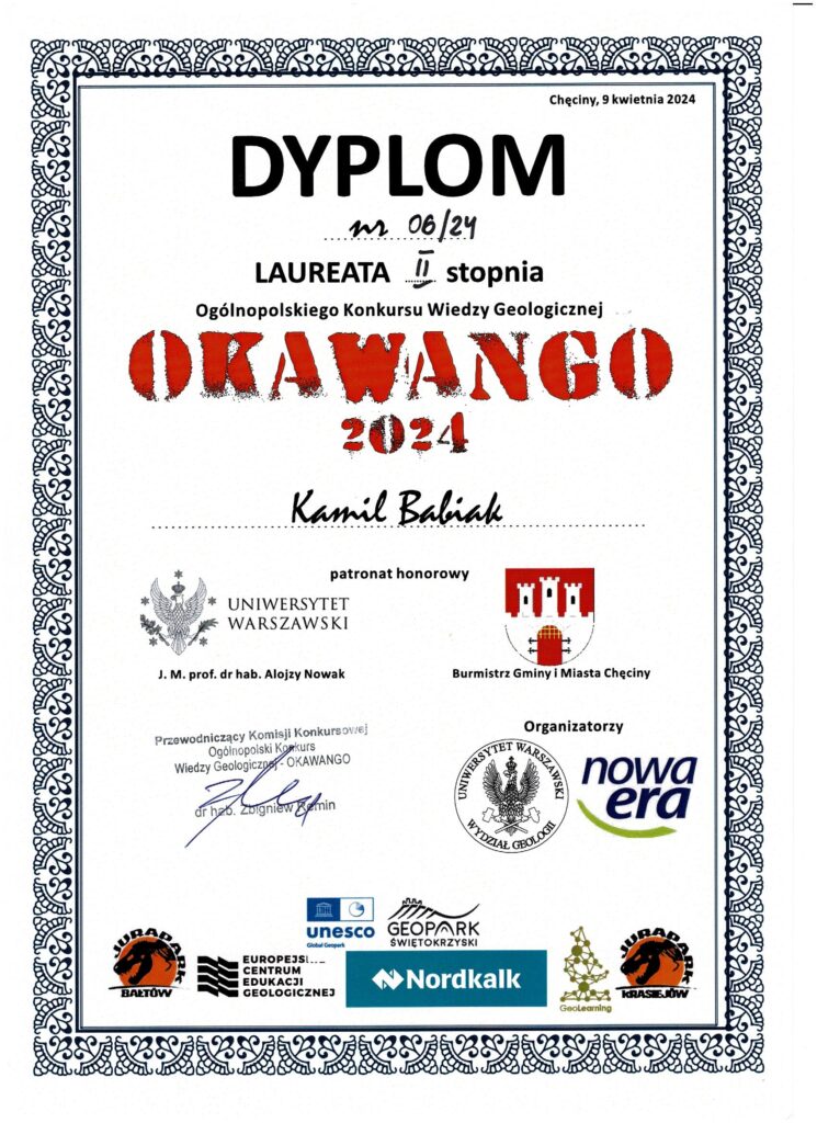 Okawango Laureat Ii Stopnia Kamil Babiak