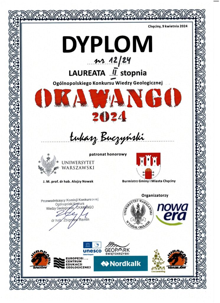 Okawango Laureat Ii Stopnia Łukasz Buczyński