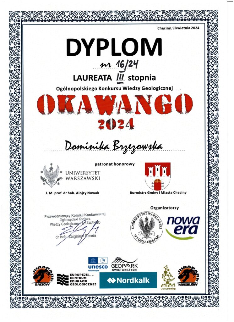 Okawango Laureat Iii Stopnia Dominika Brzezowska