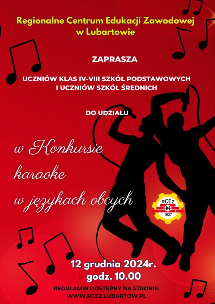 Konkurs Karaoke Plakat Zaproszenie