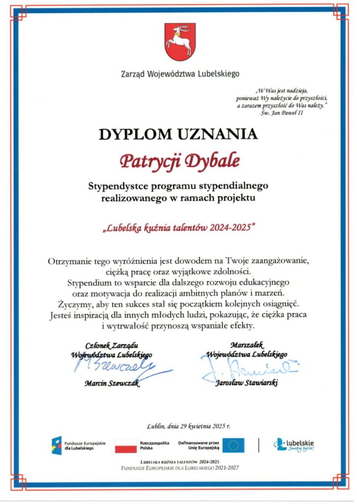 Lubelska kuźnia talentów 2024-2025