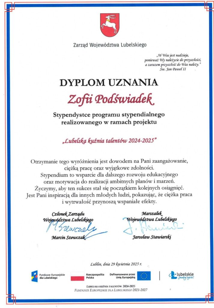 Lubelska kuźnia talentów 2024-2025