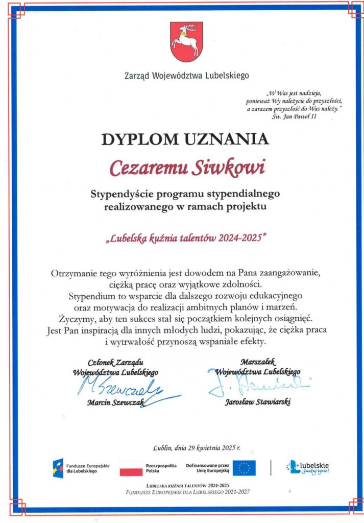 Lubelska kuźnia talentów 2024-2025