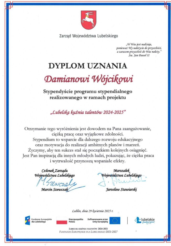 Lubelska kuźnia talentów 2024-2025