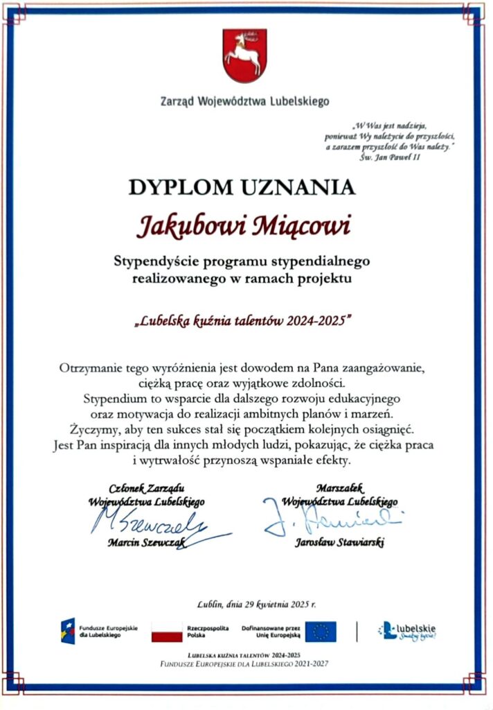 Lubelska kuźnia talentów 2024-2025