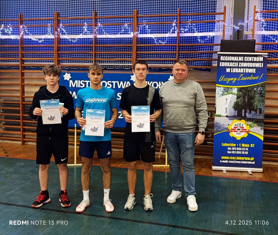 Mistrzostwa Szkoły Dziewcząt i Chłopców w Tenisie Stołowym 2025/2026