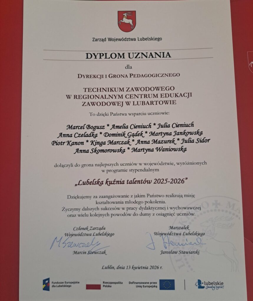 Lubelska kuźnia talentów 2025-2026