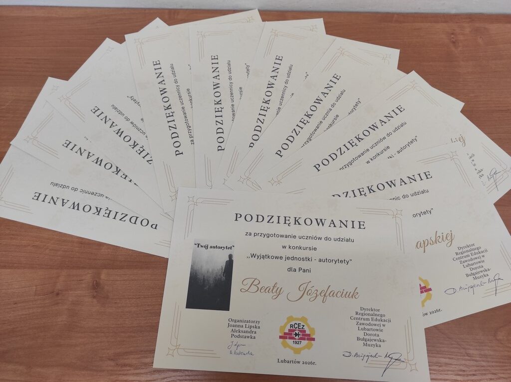 Rozdanie nagród w XII edycji Konkursu Powiatowego „Wyjątkowe jednostki – autorytety”