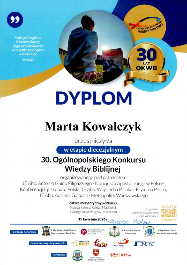 Dyplom Łukasz Kołodziej