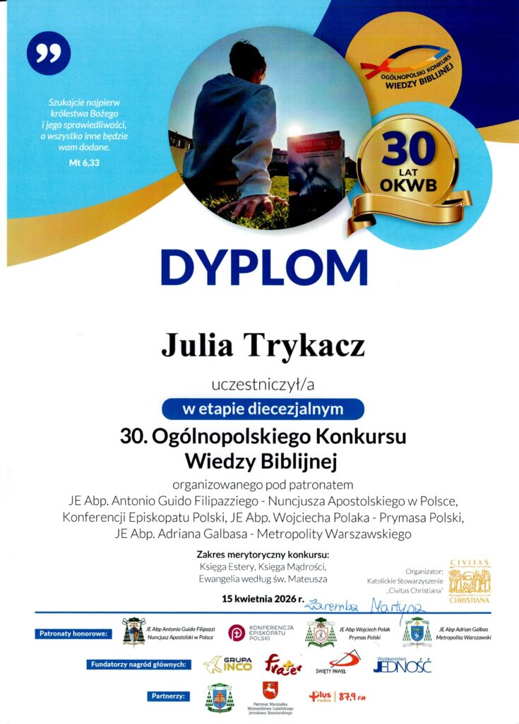 Dyplom Julia Trykacz