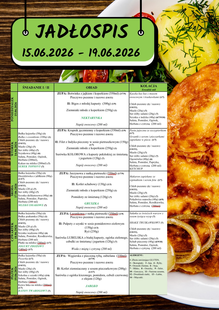 JADŁOSPIS 16-19.06.2026