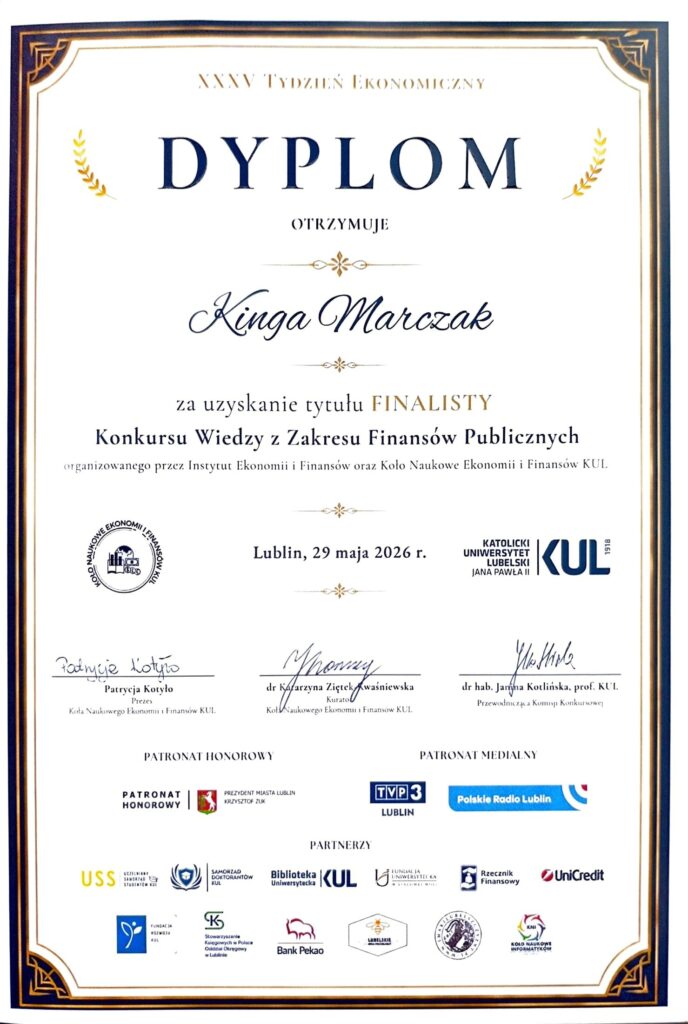 Dyplom K. Marczak