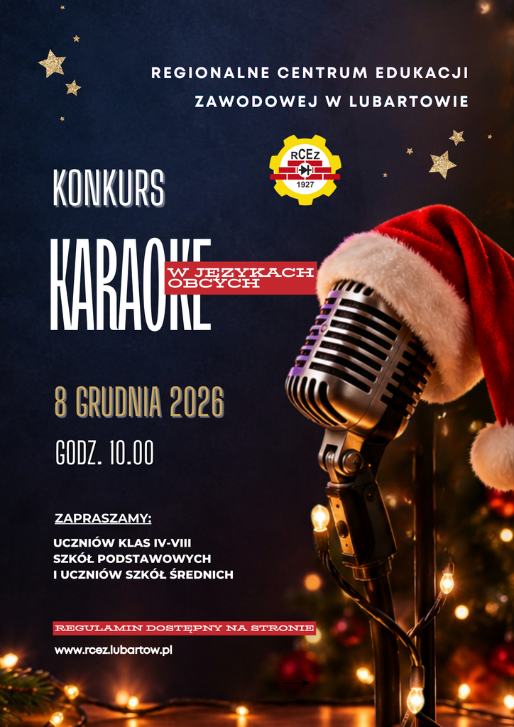 Konkurs KARAOKE 2026 plakat zaproszenie