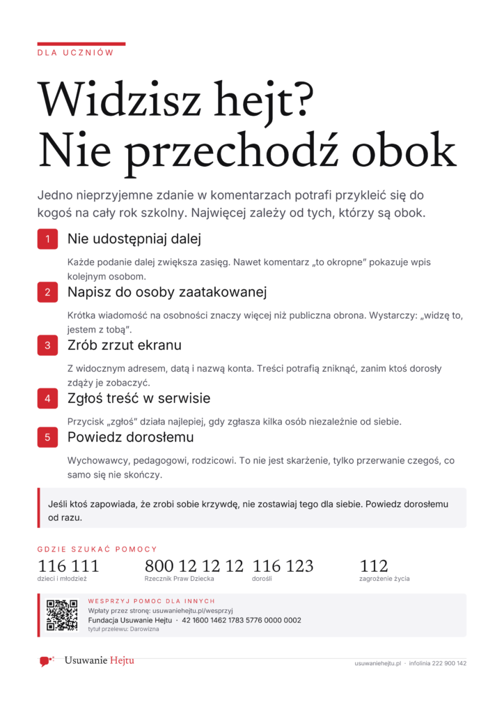 Usuwanie Hejtu